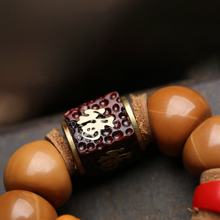 Buddha Stones Bodhi Seed Avalokiteshvara Fu Character Peace Tibetan Colorful Tassel Tactile Meditation Beads Decorations - image 4