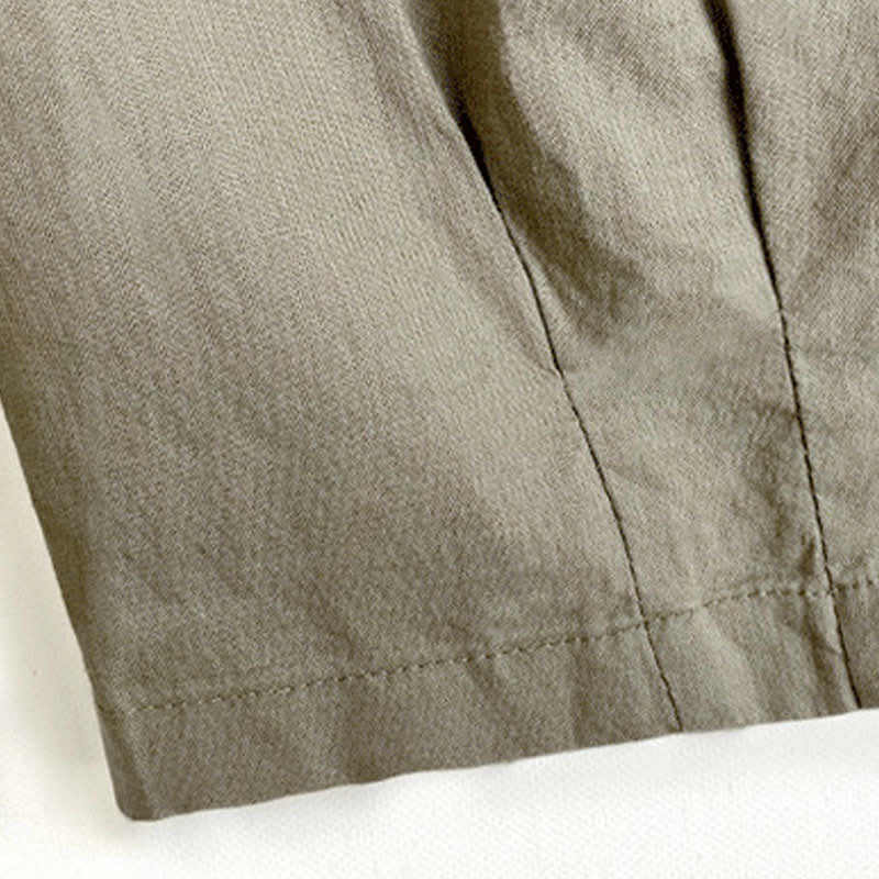 Buddha Stones Summer Casual Vintage Drawstring Solid Men's Harem Pants With Pockets - image 11
