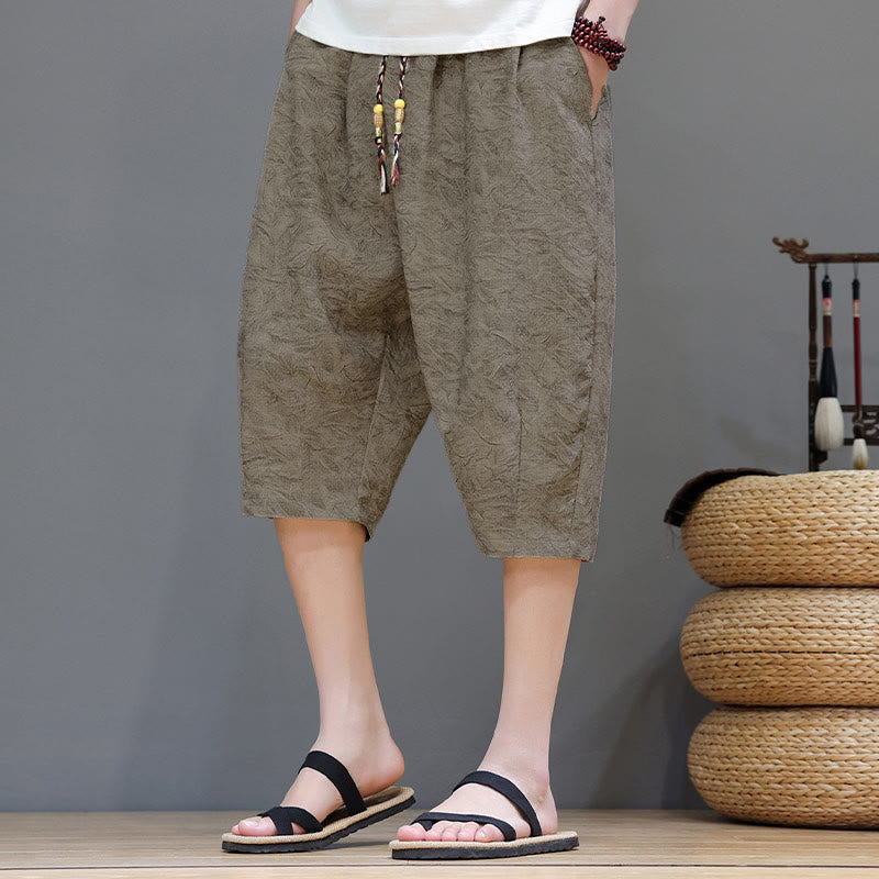 Buddha Stones Summer Casual Boho Drawstring Abstract Men's Shorts With Pocket - image 2