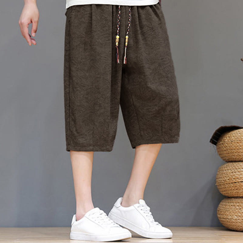 Buddha Stones Summer Casual Boho Drawstring Abstract Men's Shorts With Pocket - image 29