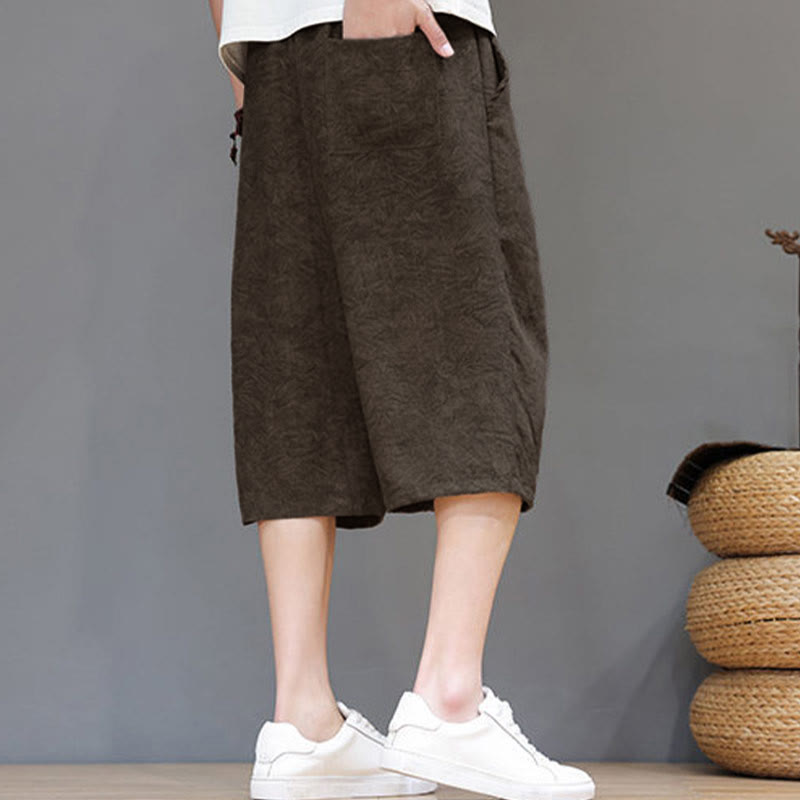 Buddha Stones Summer Casual Boho Drawstring Abstract Men's Shorts With Pocket - image 27