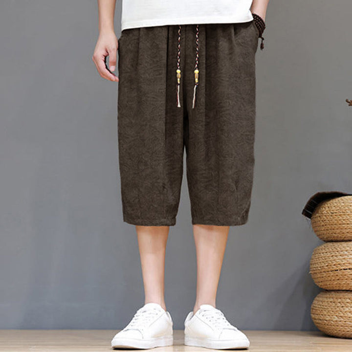 Buddha Stones Summer Casual Boho Drawstring Abstract Men's Shorts With Pocket - image 30