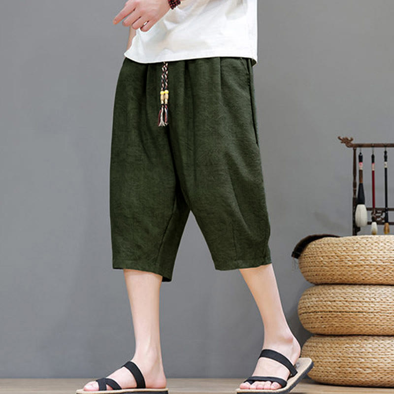 Buddha Stones Summer Casual Boho Drawstring Abstract Men's Shorts With Pocket - image 36