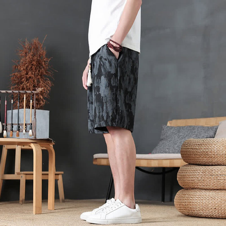 Buddha Stones Summer Casual Minimalist Drawstring Solid Men's Shorts With Pocket - image 19