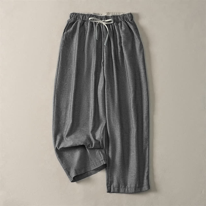 Buddha Stones Summer Casual Minimalist Drawstring Solid Cropped Pants Women's Harem Pants With Pocket - DimGray - US8-10, UK/AU12-14, EU40-42 (2XL) - image 7