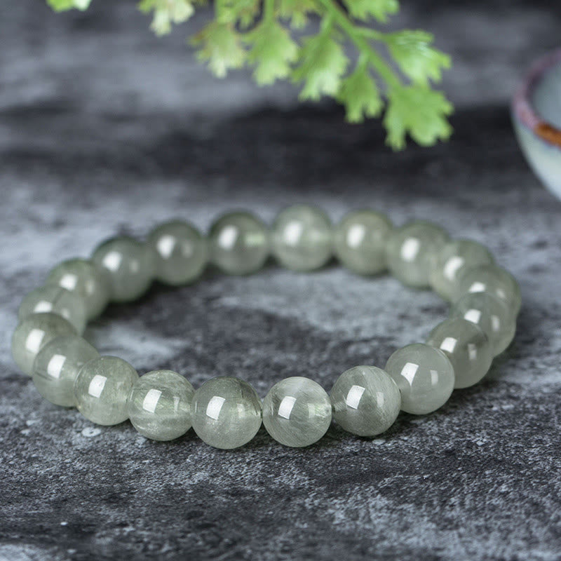 Buddha Stones Natural Green Crystal Blessing Wealth Bracelet - image 5