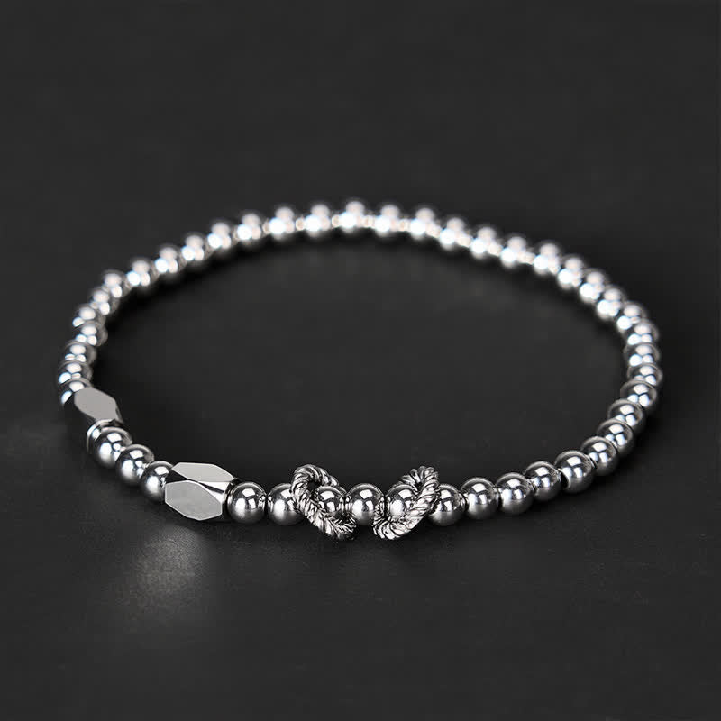 Buddha Stones 4mm Small Beads Titanium Steel Stimulation Bracelet - Wrist Circumference: 7.9–8.2 in (20–21 cm) - image 0