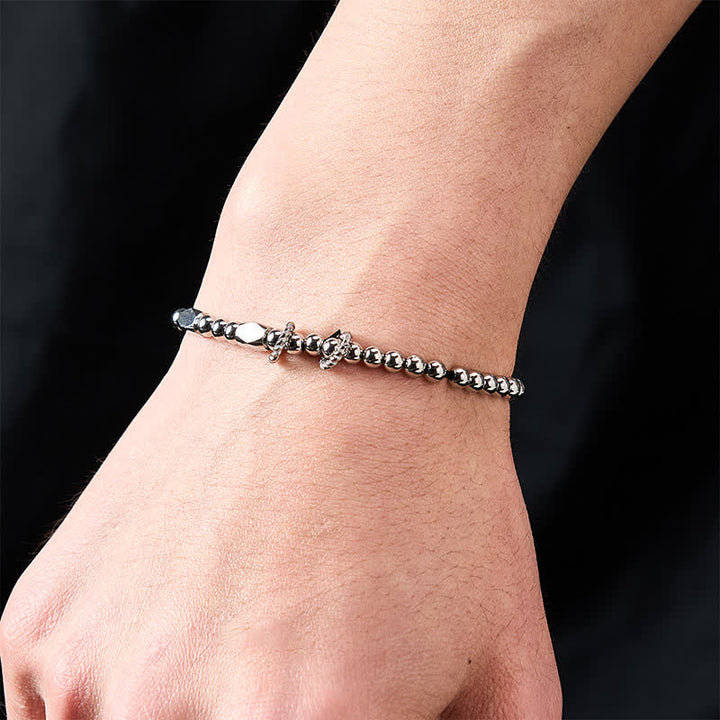 Buddha Stones 4mm Small Beads Titanium Steel Stimulation Bracelet - image 5