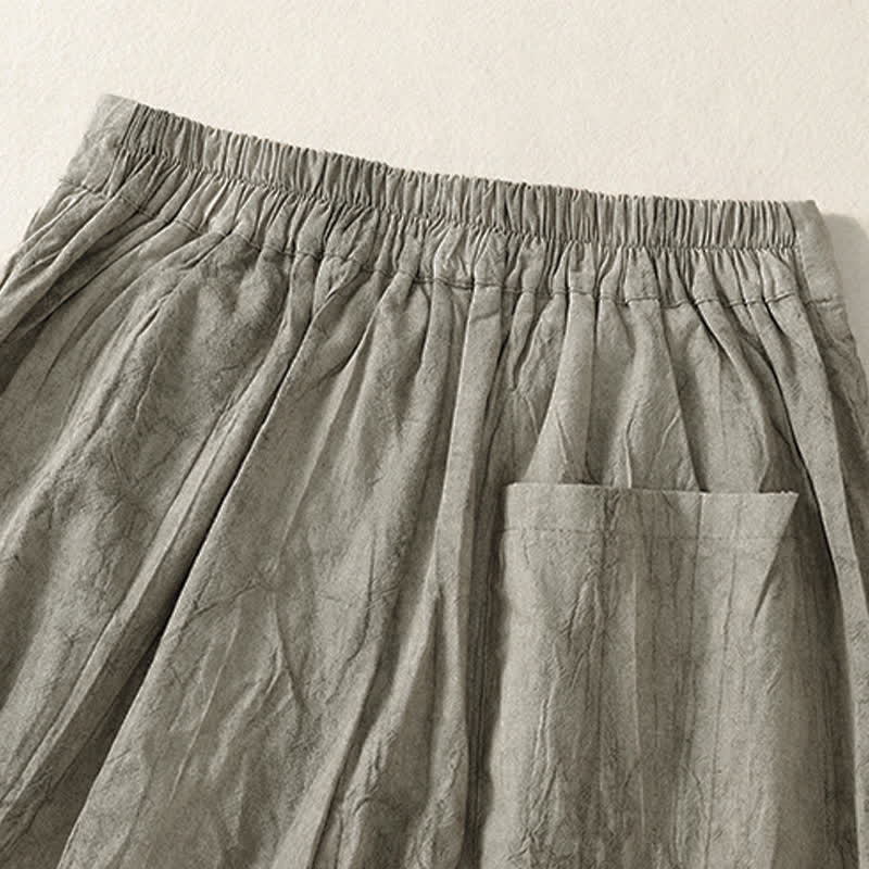 Buddha Stones Summer Casual Minimalist Solid Women's Shorts With Pocket - image 14
