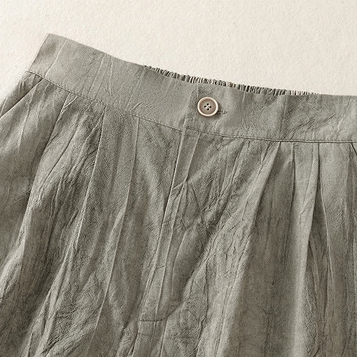 Buddha Stones Summer Casual Minimalist Solid Women's Shorts With Pocket - image 13