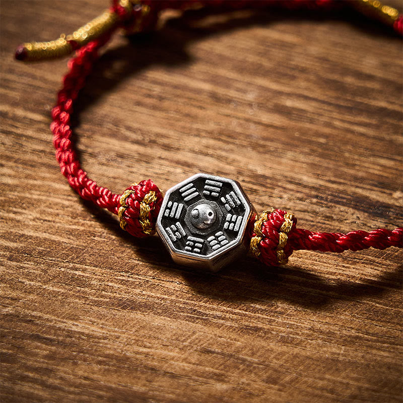 Buddha Stones Hand-Woven Red String Bagua Protection Adjustable Bracelet - image 8