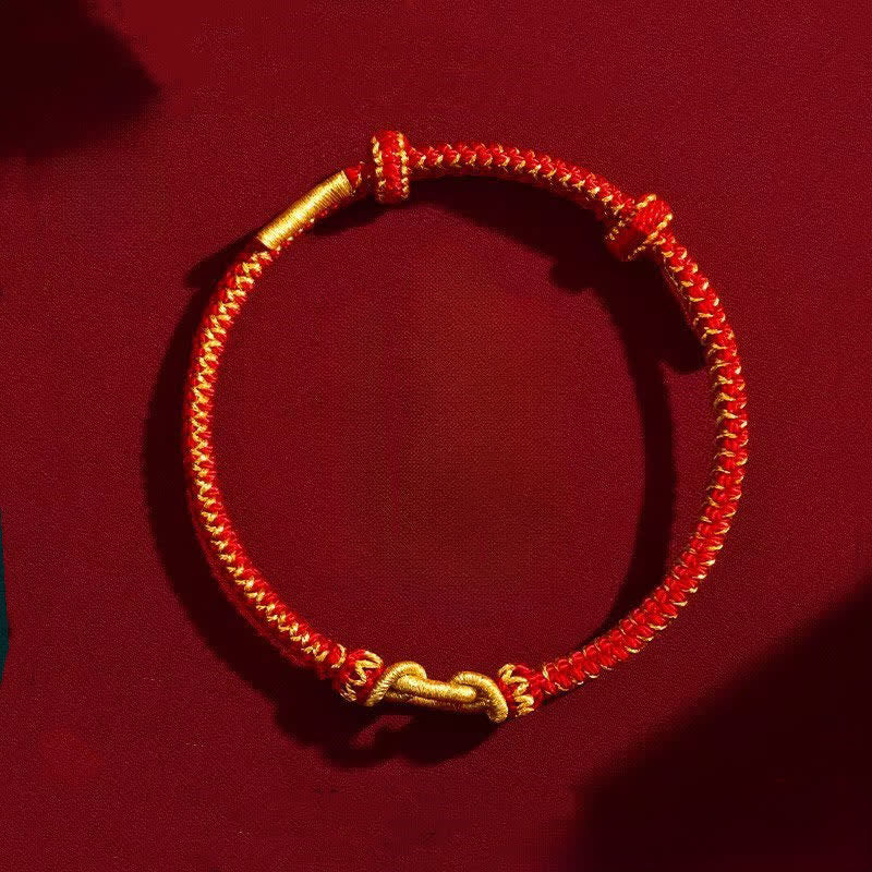 Buddha Stones Red String Chinese Zodiac Luck Braided Knot Bracelet - image 2