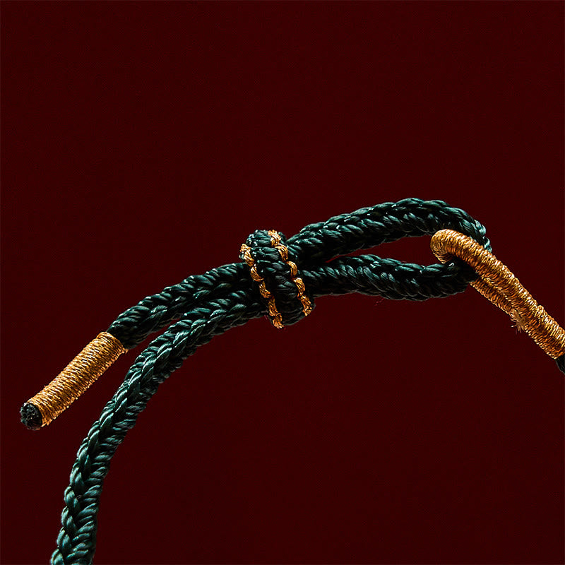 Buddha Stones Hand-Woven Red String Peach Blossom Sunflower Luck Bracelet - image 9