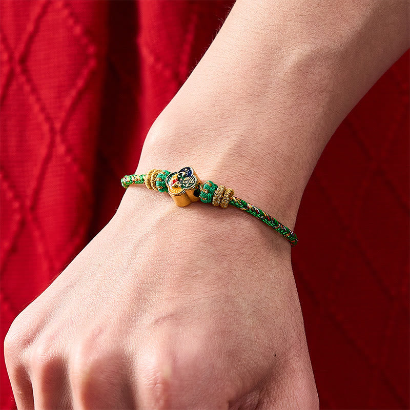 Buddha Stones Hand-Woven Koi Fish Fu Character Success Rope Bracelet - image 12