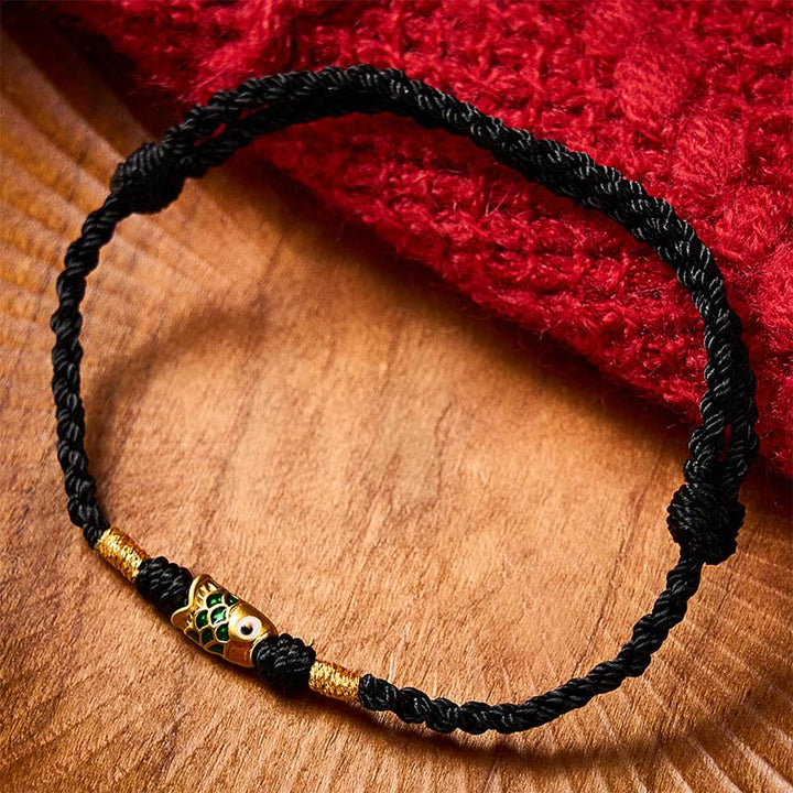 Buddha Stones Hand-Woven Koi Fish Success Rope Bracelet - image 10