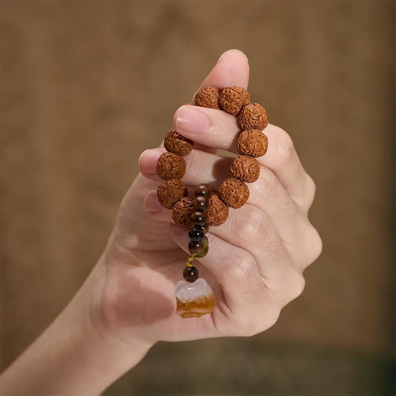 Buddha Stones Vajra Seed Charcoal-Grilled Bodhi Lion Pendant Strength Tactile Meditation Beads Decorations - image 3