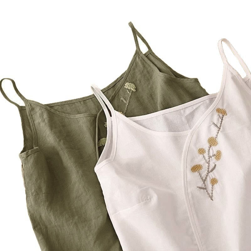 Buddha Stones Ethnic Embroidery Asymmetrical Design Women's Sleeveless Vest - image 12