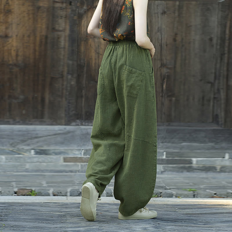 Buddha Stones Pants Harem Trousers Loose Zen Yoga Tai Chi Women's Pants - image 16