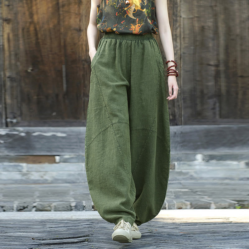 Buddha Stones Pants Harem Trousers Loose Zen Yoga Tai Chi Women's Pants - image 17