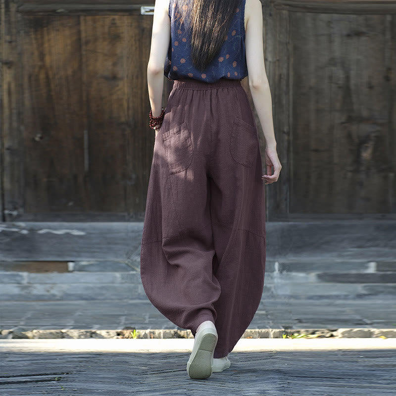Buddha Stones Pants Harem Trousers Loose Zen Yoga Tai Chi Women's Pants - image 5