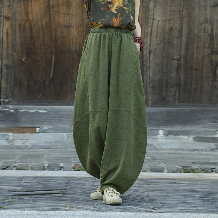 Buddha Stones Pants Harem Trousers Loose Zen Yoga Tai Chi Women's Pants - image 19