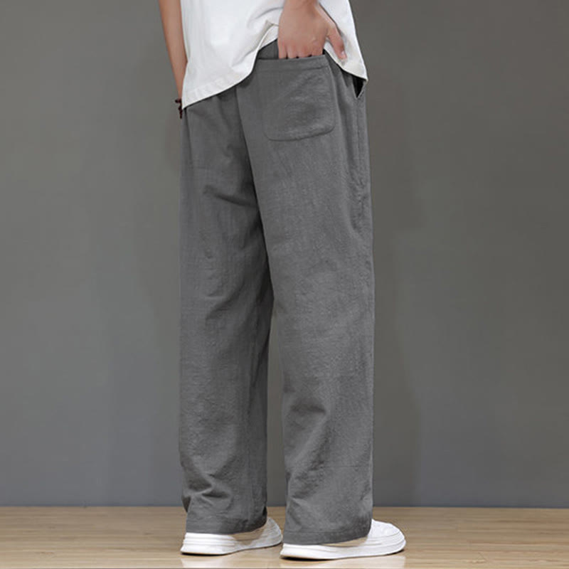 Buddha Stones Summer Men's Straight Leg Pants With Pockets - image 22
