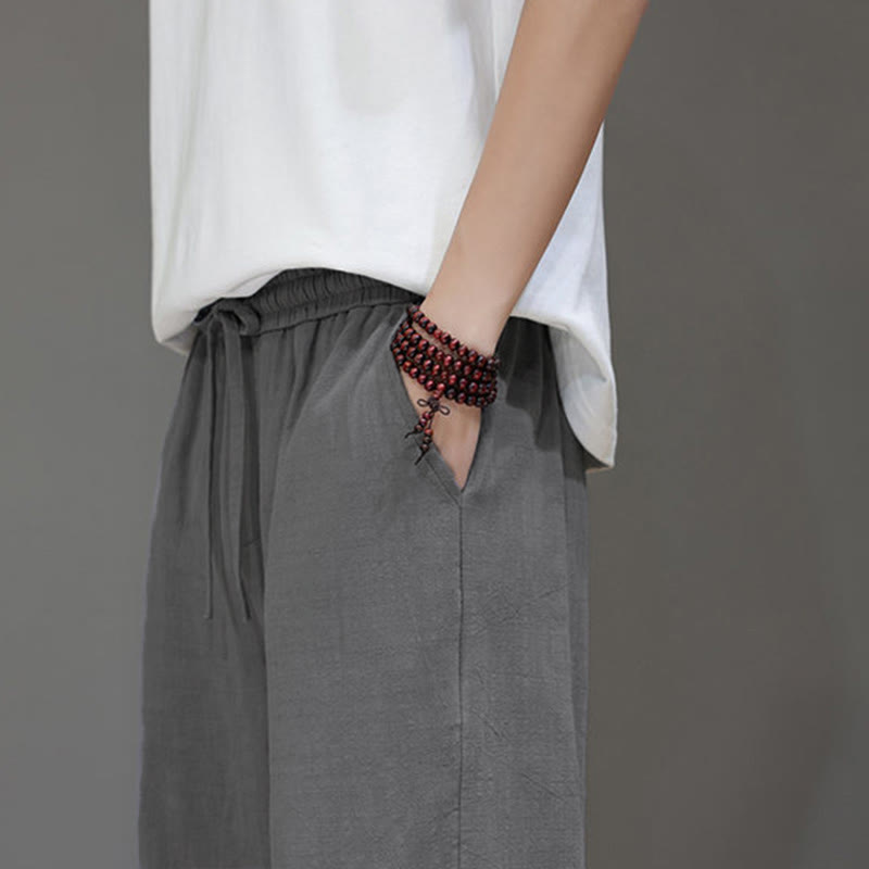 Buddha Stones Summer Men's Straight Leg Pants With Pockets - image 28