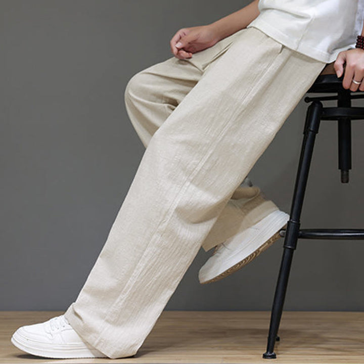 Buddha Stones Summer Men's Straight Leg Pants With Pockets - image 18