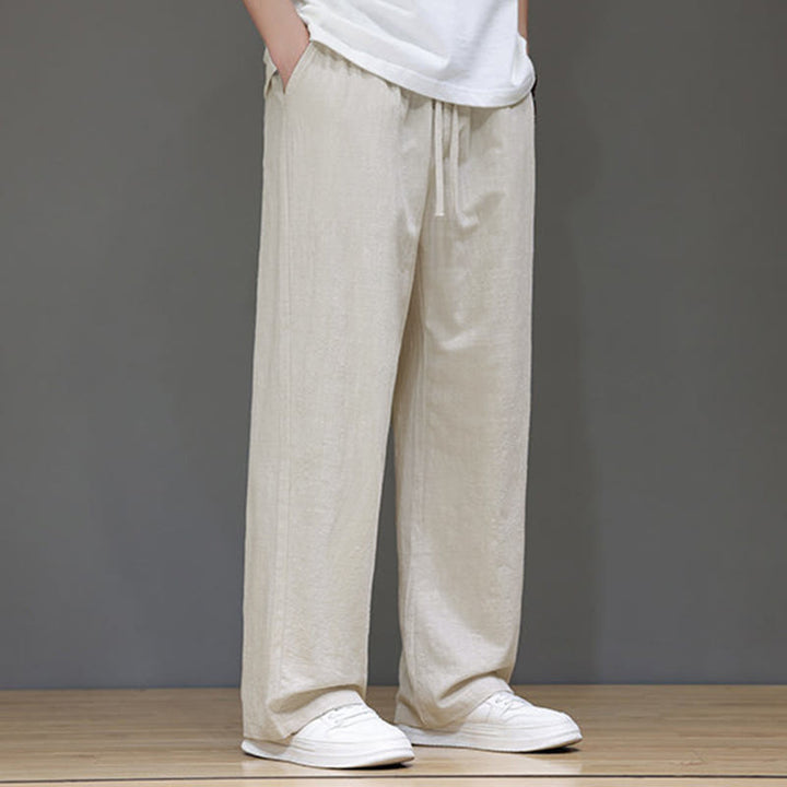 Buddha Stones Summer Men's Straight Leg Pants With Pockets - image 13
