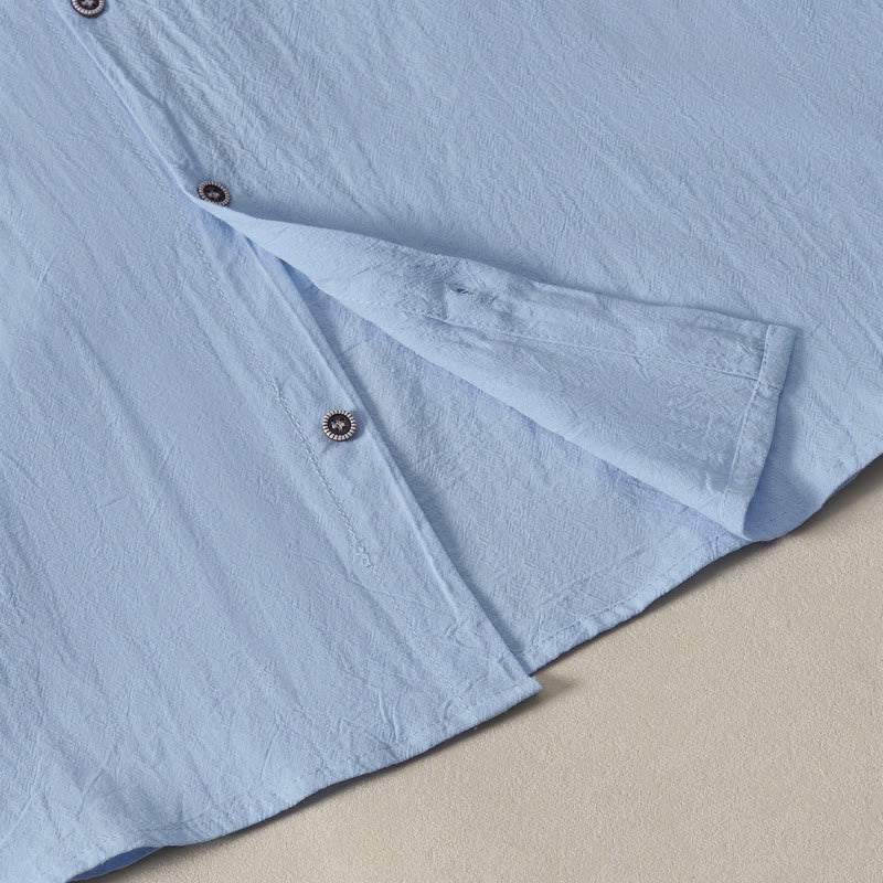 Buddha Stones Summer Casual Minimalist Button-Up Drawstring Solid Tank Top Men's Sleeveless Shirts - image 8