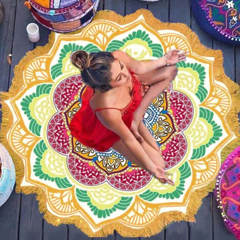 Buddha Stones Tibetan Mandala Harmony Mat Decoration - image 9