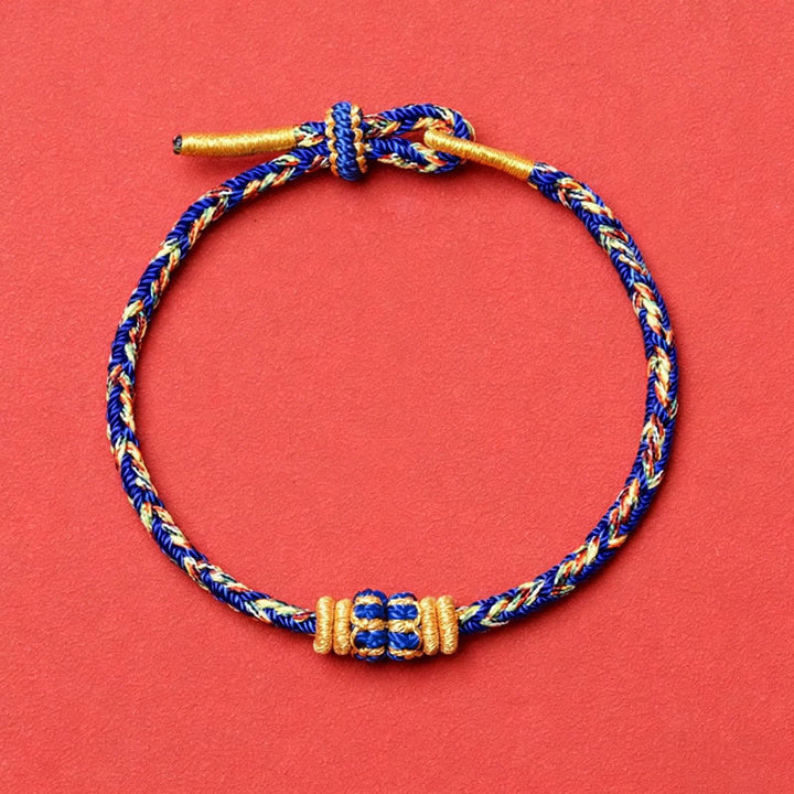 Buddha Stones Koi Fish Luck Hand-Woven String Bracelet - Blue Without Accessory - image 25