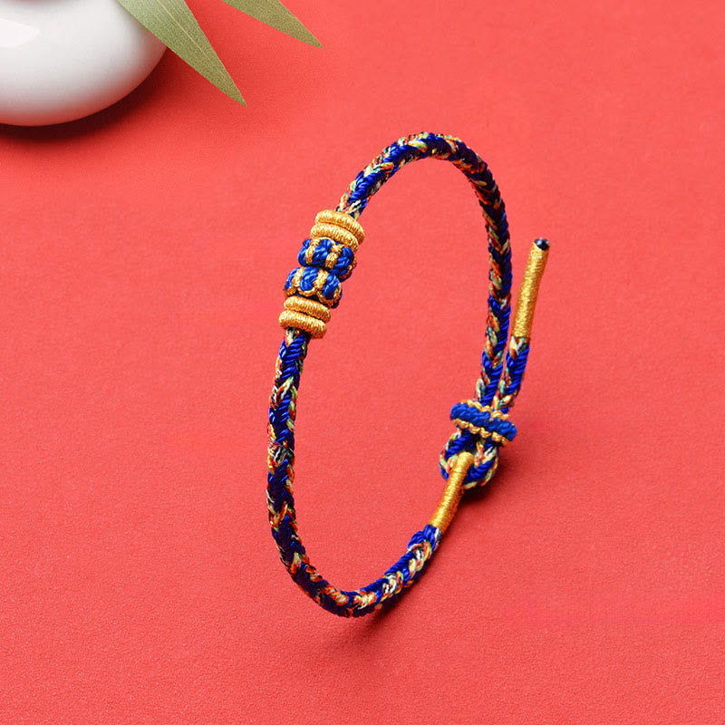 Buddha Stones Koi Fish Luck Hand-Woven String Bracelet - image 18