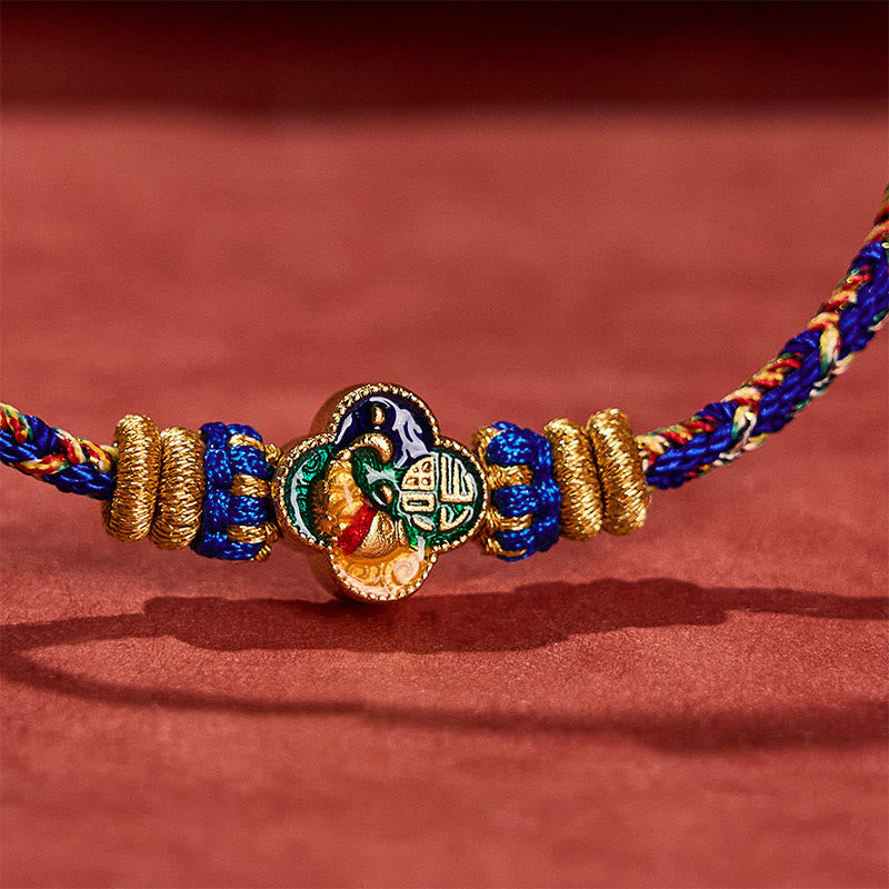 Buddha Stones Hand-Woven Koi Fish Fu Character Success Rope Bracelet - image 18