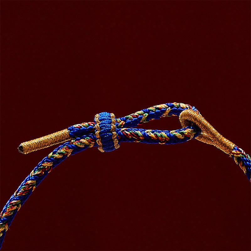 Buddha Stones Hand-Woven String Double Golden Koi Fish Strength Rope Bracelet - image 12