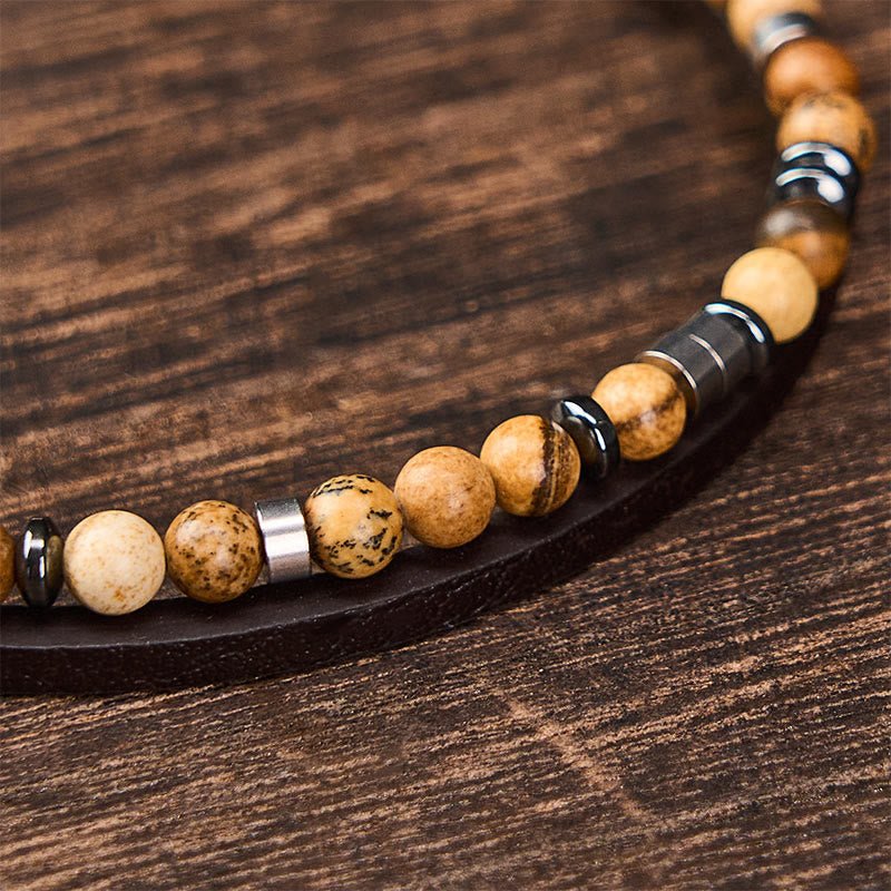 Buddha Stones Lapis Lazuli Truth Double Wrap Leather Bracelet - image 28