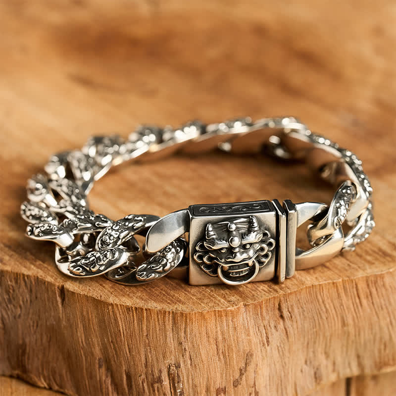 Buddha Stones Two Tone Copper Pi Xiu Auspicioisness Bracelet - image 4