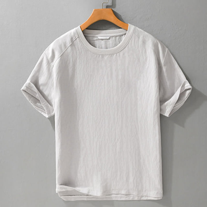 Buddha Stones Summer Casual Vintage Washed Solid Men's Short Sleeve T-Shirts - image 7