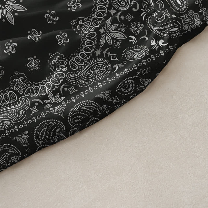 Buddha Stones Summer Casual Bandana Paisley Floral Pattern Women's Summer Sleeveless Midi Dress With Pockets - image 2