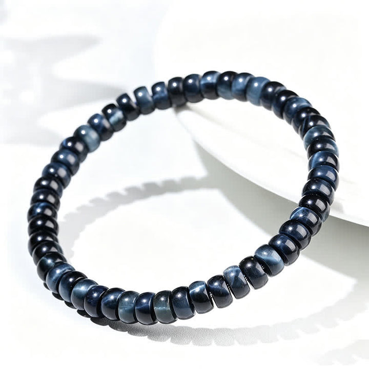 Buddha Stones Blue Tiger Eye Positive Beads Bracelet - image 3