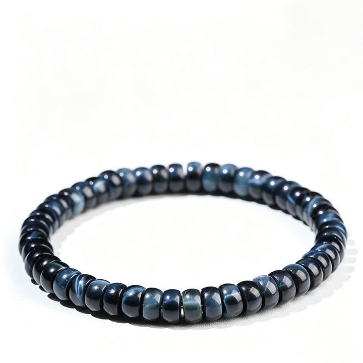 Buddha Stones Blue Tiger Eye Positive Beads Bracelet - Blue Tiger Eye(Intuition ♥ Clarity) - image 0