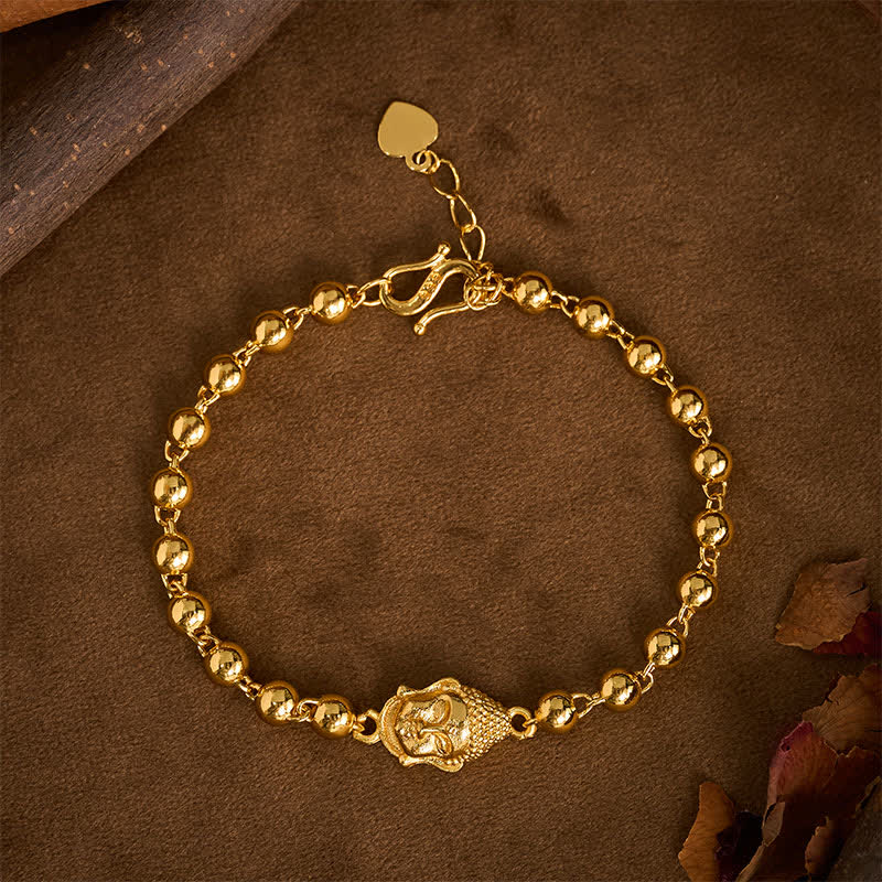 Buddha Stones Copper Buddha Beaded Serenity Bracelet - Buddha(Compassion ♥ Serenity) - image 0