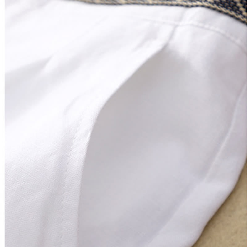 Buddha Stones Solid Color Front Button Back Elastic Women's Pants With Pockets - image 25