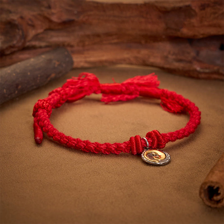 Buddha Stones Copper Yin Yang Red String Balance Bracelet - image 2