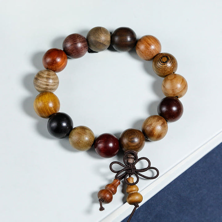 Buddha Stones  108 Beads Wenge Wood Mala Blessing Meditation Bracelet - image 11