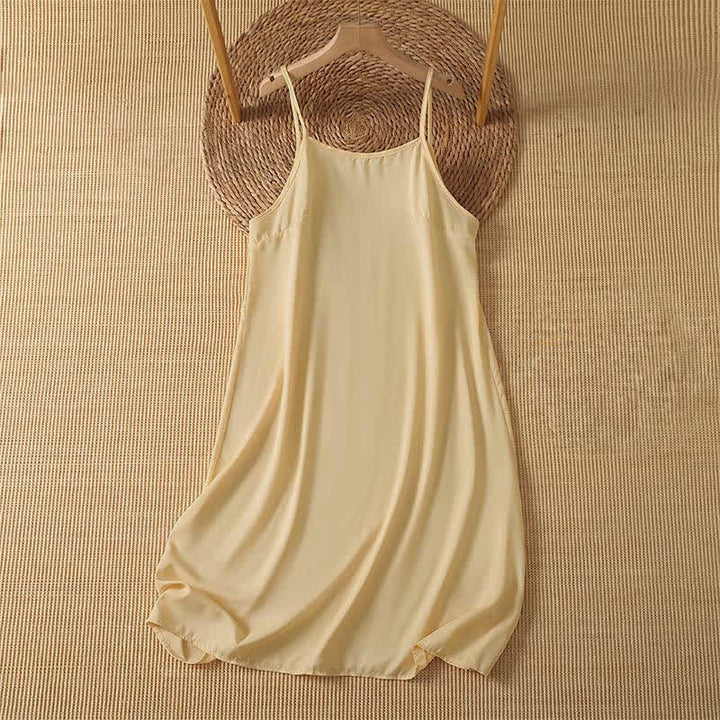 Buddha Stones 2Pcs Summer Casual Boho Solid Crew Neck Women's Elbow-Length Sleeve Dress With Pocket - image 11