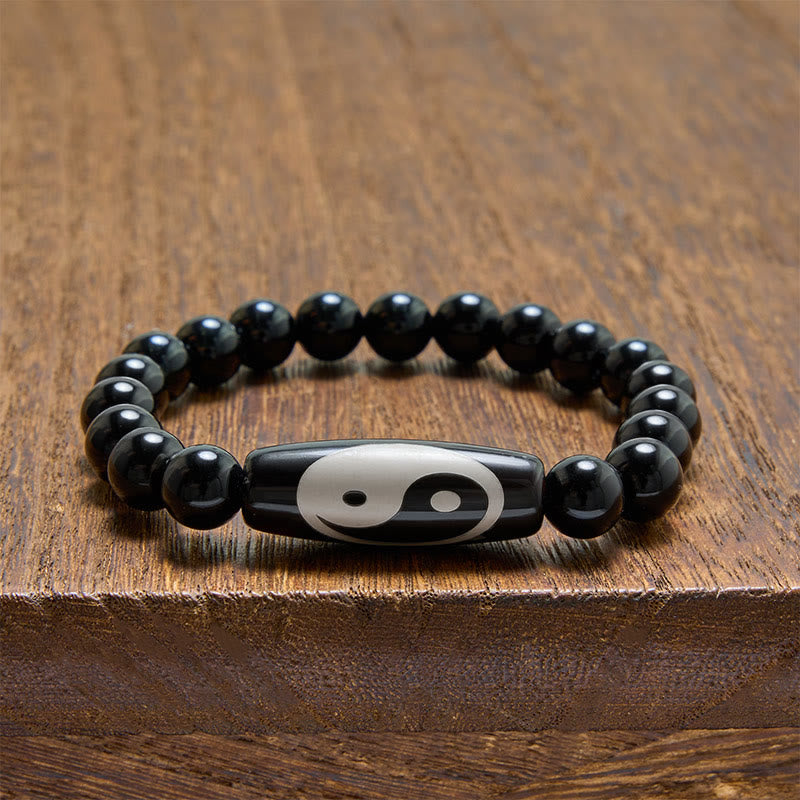 Buddha Stones Black Onyx Yin Yang Harmony Bracelet - image 3