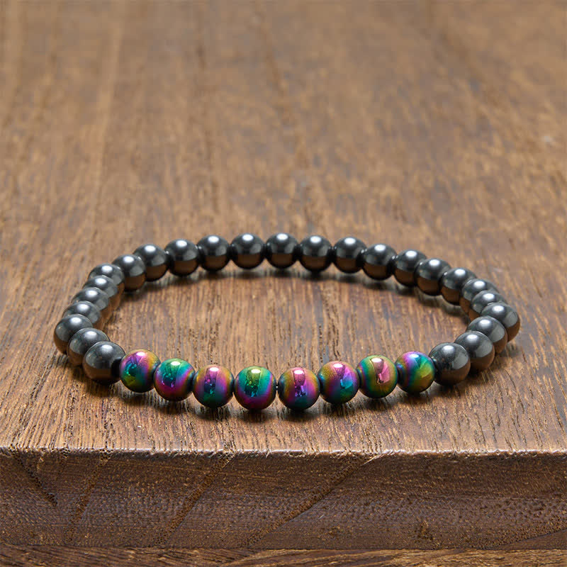 Buddha Stones Hematite Grounding Round Beaded Bracelet - image 10
