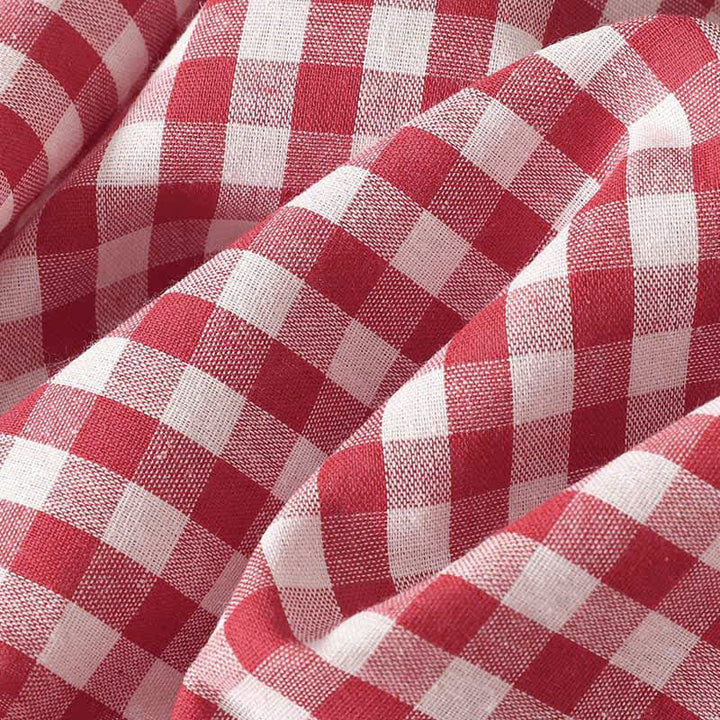 Buddha Stones Spring Casual Vintage Button-Up Gingham Women's Long Sleeve Dress With Pockets - image 10