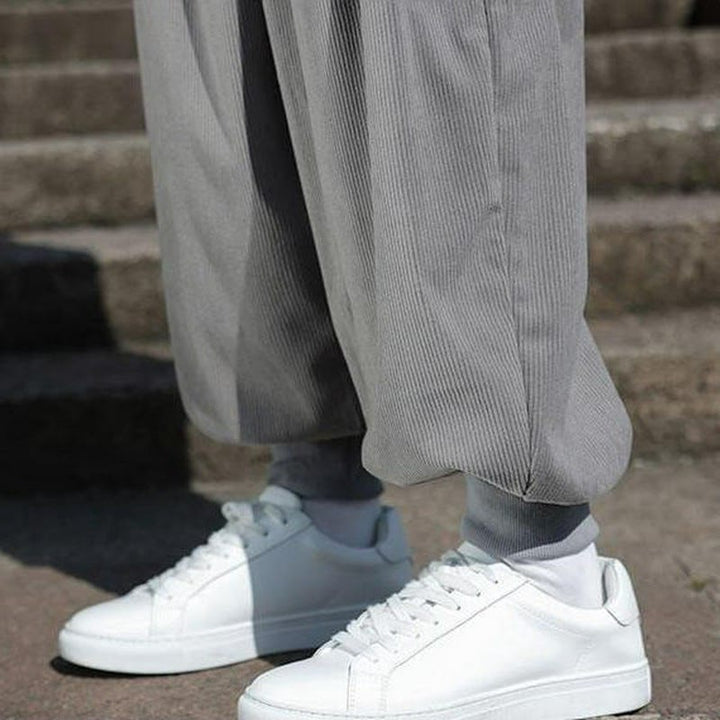 Buddha Stones Fall Winter Casual Drawstring Patch Pocket Solid Ankle Pants Men's Tapered Pants With Pocket - image 28